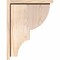 Ekena Millwork Ridgewood Smooth Corbel w/Backplate, Douglas Fir, 5 1/2"W x 14"D x 18"H COR06X14X18RID01SDF - alternate 3